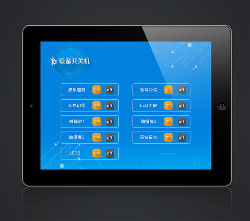天津南開區科技成果展示中心 展廳中控系統界面